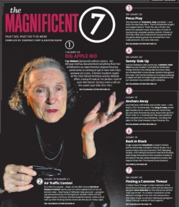 Magnificient 7 page featuring Fay Webern